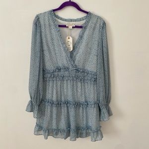 Spring Floral Ruffle Dress